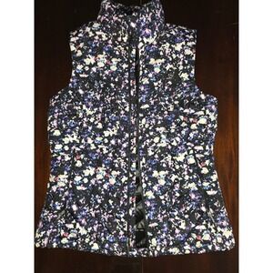 The North Face Womens Thermoball Eco Puffer Vest Abstract Floral Purple XS